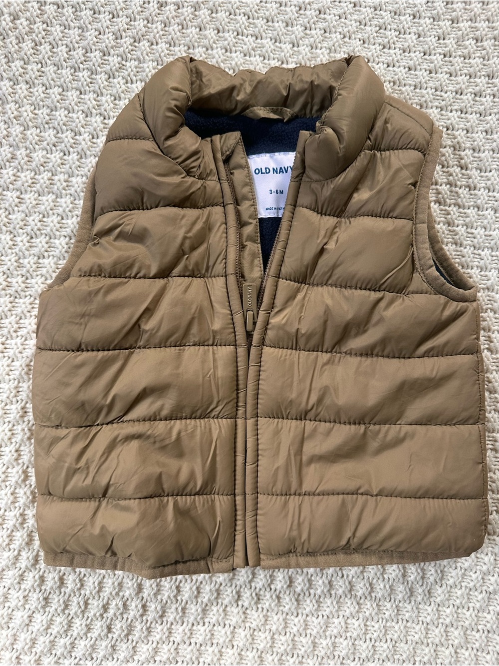 Old Navy Toddler Quilted Puffer Vest - Tan Brown